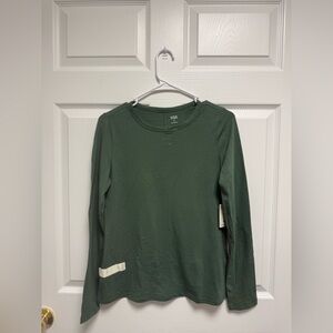 a.n.a Women's Long‎ Sleeve Tee - Green Size S
